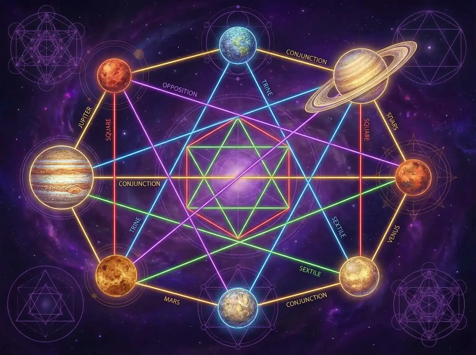 行星相位解读 - 亚洲人成网站77777 | 占星学进阶